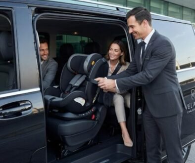 Interior view of a luxury chauffeur-driven sedan cabin Image Slug: luxury-chauffeur-service-feature-image.